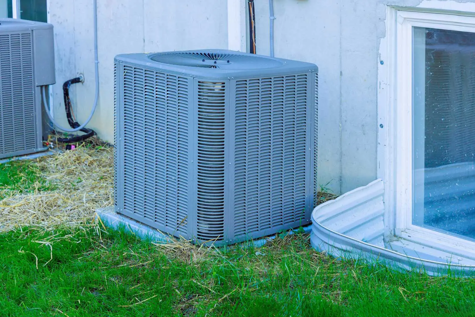 As,Result,Of,Construction,Of,New,House,,An,Air,Conditioner